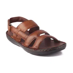 Red Chief Men Tan Leather Comfort Sandals-picture-13