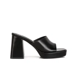 London Rag Open Toe Block Heels image 2