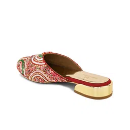 Pelle Albero Embellished Ethnic Mules image 5