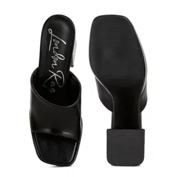 London Rag Open Toe Block Heels image 4