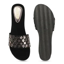 madam glorious Embellished Lightweight Wedge Heels image 3