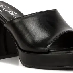 London Rag Open Toe Block Heels image 5