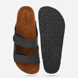 Styli Men Solid Double Strap Sandals image 4