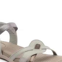 Carlton London Colourblocked Open Toe Flats image 5