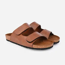 Styli Men Solid Double Strap Sandals image 4