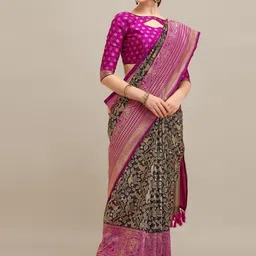 KALINI Woven Design Zari Banarasi Saree-picture-19