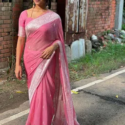 BerMondsey Woven Design Zari Banarasi Saree-picture-20