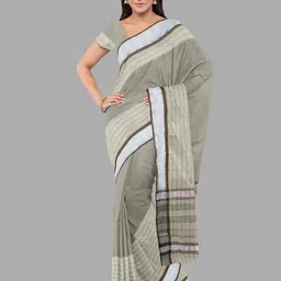 The Chennai Silks Striped Zari Pure Cotton Kovai Saree-picture-12