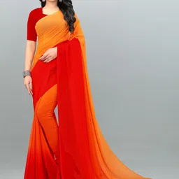 moda rapido ANAND SAREES Colourblocked Dyed Saree-picture-21