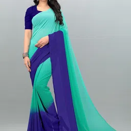 moda rapido ANAND SAREES Ombre Poly Georgette Saree-picture-25