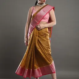 Mitera Woven Design Zari Taant Saree-picture-34