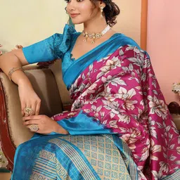 KALINI Floral PrintedSaree-picture-28
