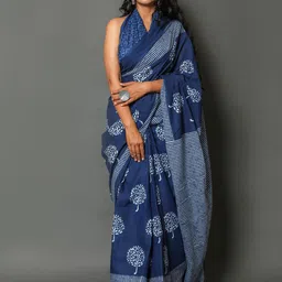 KALINI Ethnic Motifs Printed Pure Cotton Saree-picture-26