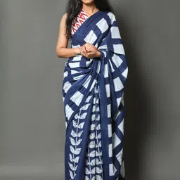 KALINI Geometric Printed Pure Cotton Saree-picture-25