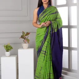 JALTHER Tie and Dye Pure Cotton Ikat Saree-picture-37