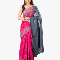 KIAARON Printed Pure Cotton Block Print Saree-picture-26