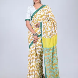 ShivanyaHandicrafts Floral Printed Pure Cotton Saree-image-66