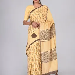 ShivanyaHandicrafts Floral Printed Pure Cotton Saree-image-81