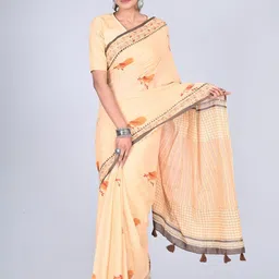 shivanya  handicrafts ShivanyaHandicrafts Printed Pure Cotton Saree-picture-18