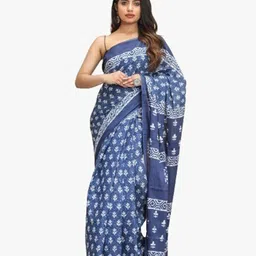 clothonus Floral Printed Pure Cotton Ikat Saree-picture-16