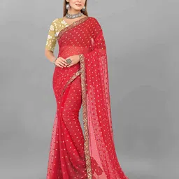 Rhey Geometric Woven Design Zari Saree-image-13