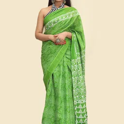 KALINI Ethnic Motifs Printed Pure Cotton Saree-picture-32