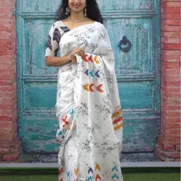 NIKHILAM Batik Pure Cotton Bagru Saree-image-66