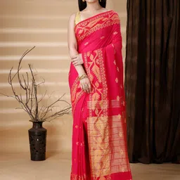 Ruuprekha Woven Design Zari Silk Cotton Khadi Saree-picture-37