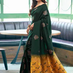 BerMondsey Women Ethnic Motifs Banarasi Zari Saree image 2