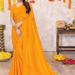 KALINI Embellished Striped Sequinned Saree image 2