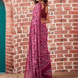 KALINI Geometric Printed Saree image 3
