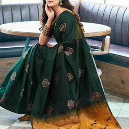 BerMondsey Women Ethnic Motifs Banarasi Zari Saree image 5