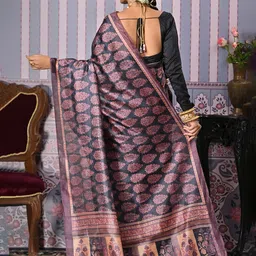 anouk rustic Anouk Floral Printed Saree image 4