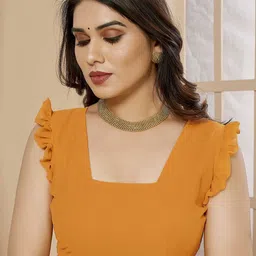 Panzora Ruffle Bordered Saree image 4