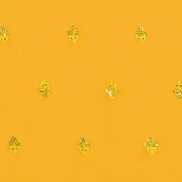 Sangria Yellow & Gold-Toned Embellished Sequinned Supernet Saree image 3