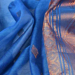 DESH BIDESH Woven Design Zari Taant Saree image 2