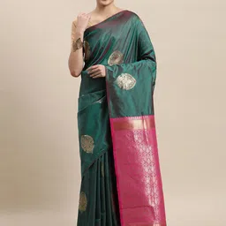 Royal Rajgharana Saree Woven Design Zari Pure Silk Banarasi Sarees image 1
