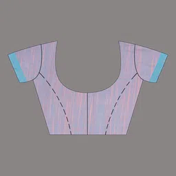 Arhi Mauve & Blue Pure Cotton Saree image 2