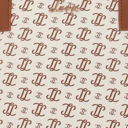 Lavie Women Brand Logo Printed Shopper Leather Shoulder Bag image 3