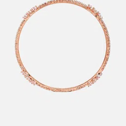 Kennice Set Of 4 Rose Gold-Plated AD-Studded Bangles image 3