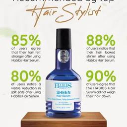HABIBS Sheen Set of 3 Hair Serum For Silky Smooth Finish - 100ml Each image 3