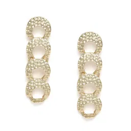 Estele Gold-Plated Textured Jewellery Set image 3