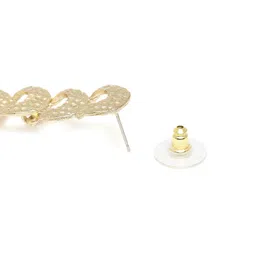 Estele Gold-Plated Textured Jewellery Set image 5