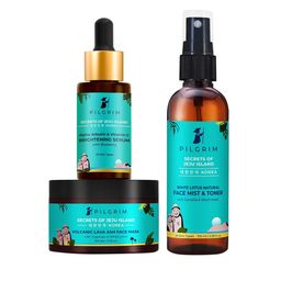 Pilgrim Set of Secrets of Jeju Island Weekend Face Toner-Mask & Brightening Serum-picture-15