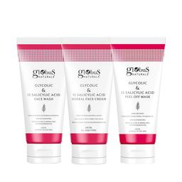 Globus naturals Set of Salicylic Acid Face Wash + Face Cream + Peel Off Mask-picture-37