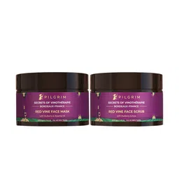 Pilgrim Set of Secrets of Vinotherapie Red Vine Face Mask & Face Scrub-picture-47