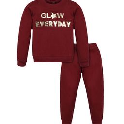 PLUM TREE Girls Burgundy Clothing Set-picture-42