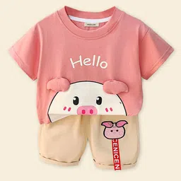 INCLUD Boys Printed T-shirt With Shorts Clothing Set image 1