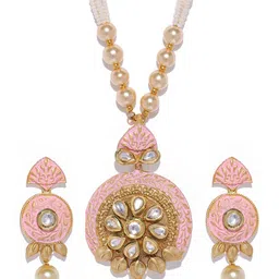 Sukkhi Gold-Plated Kundan-Studed Jewellery Set-picture-11