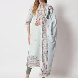 Shopping Queen Women Ethnic Motifs Printed Kurta with Trousers & With Dupatta-picture-19